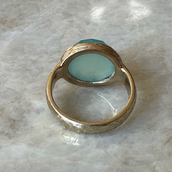 Melinda Maria Green and Gold Statement Ring - West Palm Beach Chic - Chalcedony - Picture 10 of 14